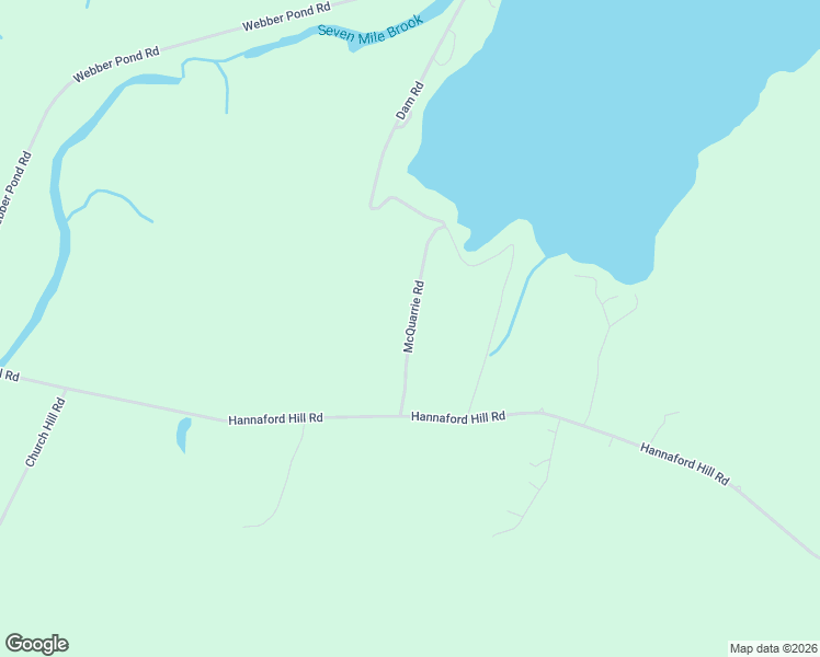map of restaurants, bars, coffee shops, grocery stores, and more near McQuarrie Road in Vassalboro