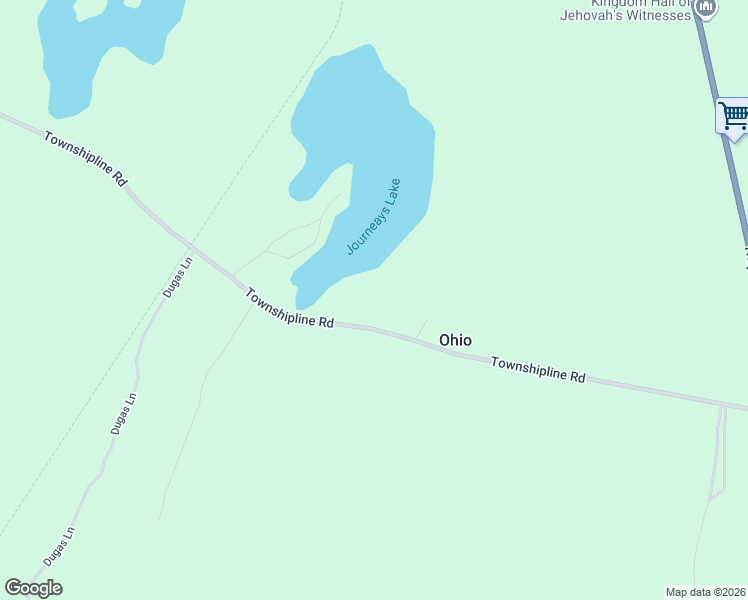 map of restaurants, bars, coffee shops, grocery stores, and more near 405 Townshipline Road in Ohio
