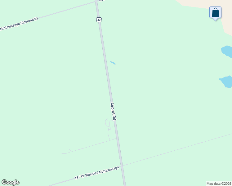 map of restaurants, bars, coffee shops, grocery stores, and more near 1579 County Road 42 in Stayner