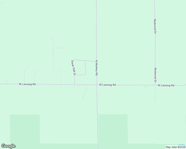map of restaurants, bars, coffee shops, grocery stores, and more near 4111-4199 North Markey Road in Roscommon