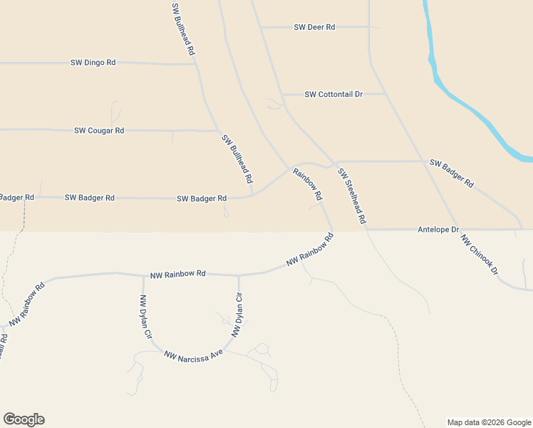 map of restaurants, bars, coffee shops, grocery stores, and more near 5871 Southwest Badger Road in Terrebonne