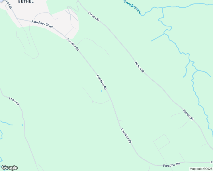 map of restaurants, bars, coffee shops, grocery stores, and more near 184 Paradise Road in Bethel