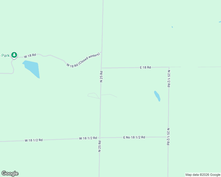 map of restaurants, bars, coffee shops, grocery stores, and more near 3850 North 25 Road in Mesick