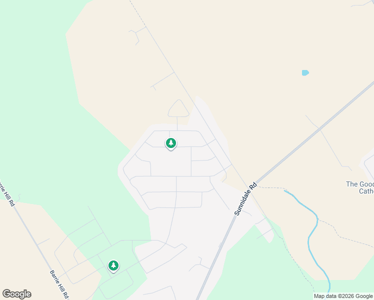 map of restaurants, bars, coffee shops, grocery stores, and more near 18 Oliver's Mill Road in Simcoe County