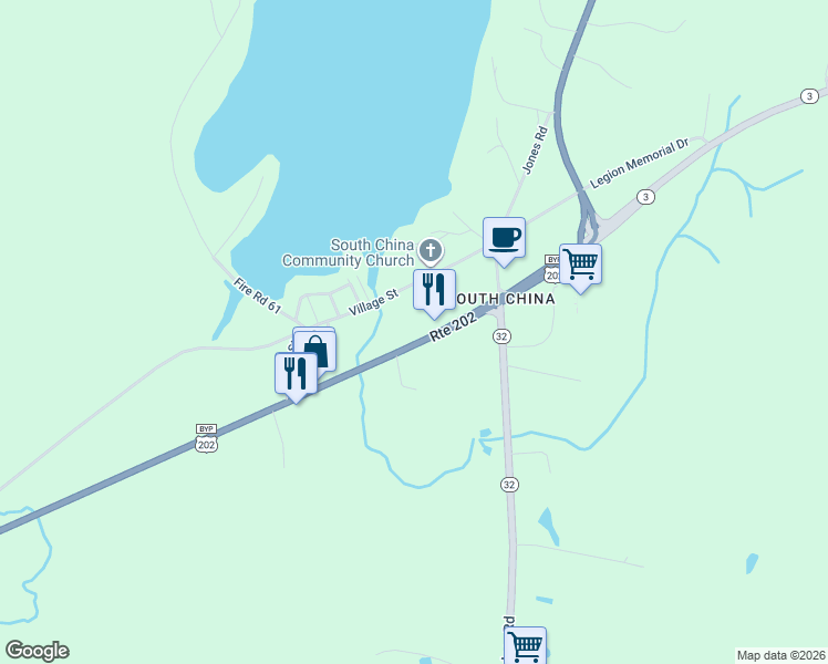 map of restaurants, bars, coffee shops, grocery stores, and more near 420 Maine 3 in China