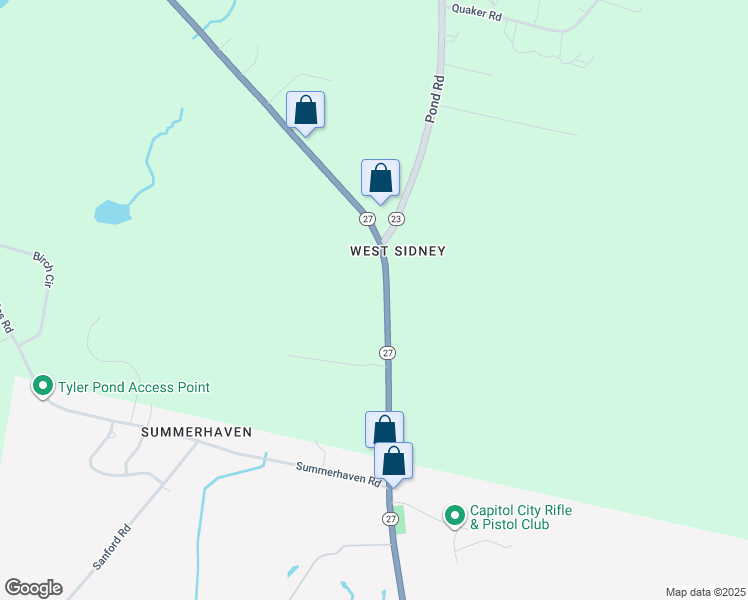 map of restaurants, bars, coffee shops, grocery stores, and more near 2068 Belgrade Road in Sidney