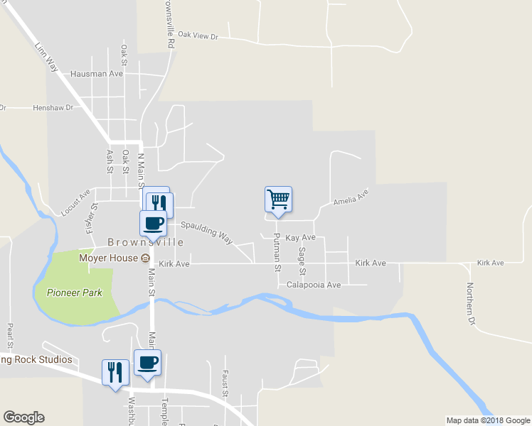 map of restaurants, bars, coffee shops, grocery stores, and more near 336 Spaulding Avenue in Brownsville