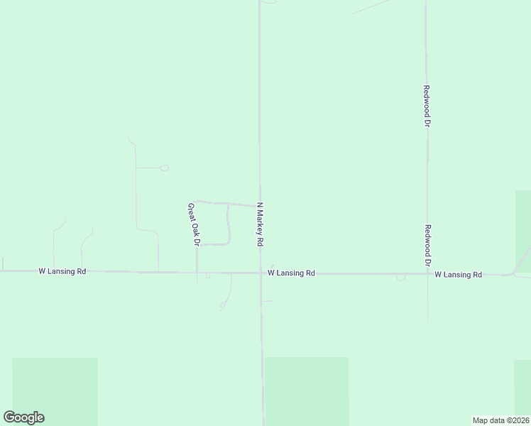 map of restaurants, bars, coffee shops, grocery stores, and more near 4240-4744 North Markey Road in Roscommon