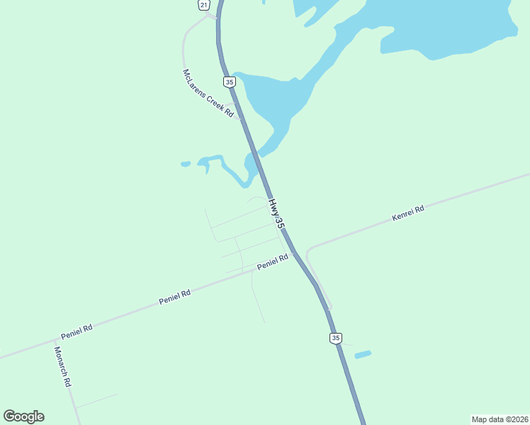 map of restaurants, bars, coffee shops, grocery stores, and more near 3 Macal Drive in Kawartha Lakes