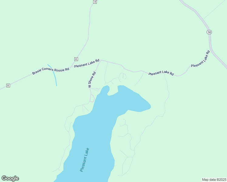 map of restaurants, bars, coffee shops, grocery stores, and more near 432 N Shore Rd in Hammond