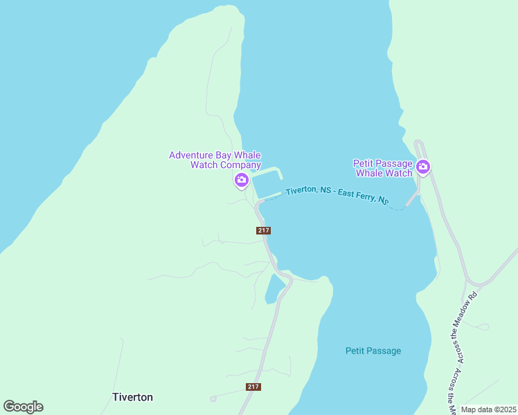 map of restaurants, bars, coffee shops, grocery stores, and more near 347 Highway 217 in Digby