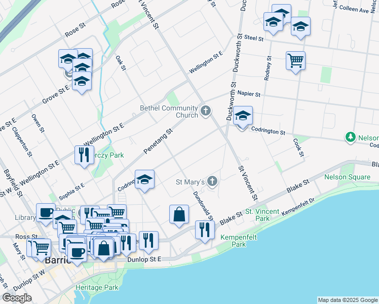 141 Codrington Street, Barrie ON Walk Score