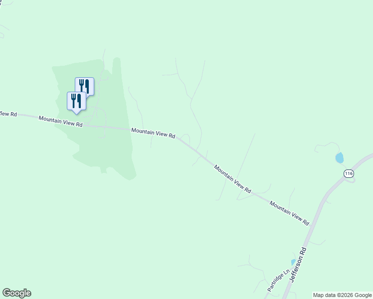 map of restaurants, bars, coffee shops, grocery stores, and more near 199 Mountain View Road in Whitefield