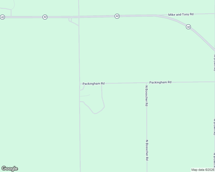 map of restaurants, bars, coffee shops, grocery stores, and more near 11801-11815 Packingham Road in Manton