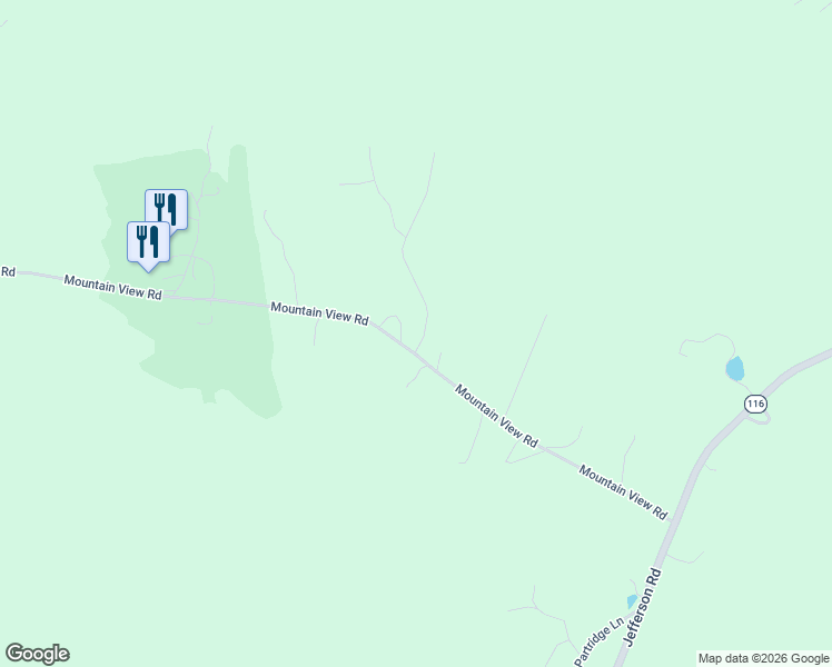 map of restaurants, bars, coffee shops, grocery stores, and more near 199 Mountain View Road in Whitefield