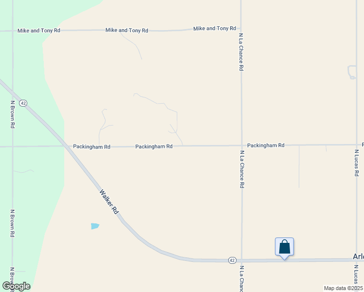 map of restaurants, bars, coffee shops, grocery stores, and more near 10200 Packingham Road in Manton