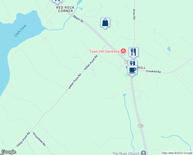 map of restaurants, bars, coffee shops, grocery stores, and more near 23 Wentworth Way in Bar Harbor