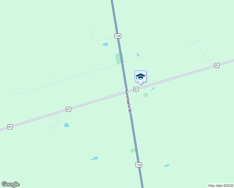 map of restaurants, bars, coffee shops, grocery stores, and more near 9038 County Road 91 in Duntroon