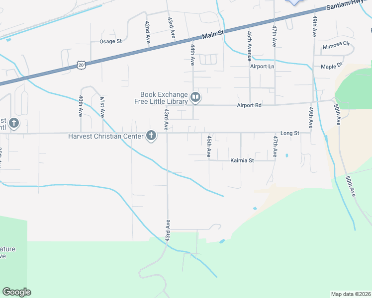 map of restaurants, bars, coffee shops, grocery stores, and more near 4410 Knotty Pine Court in Sweet Home