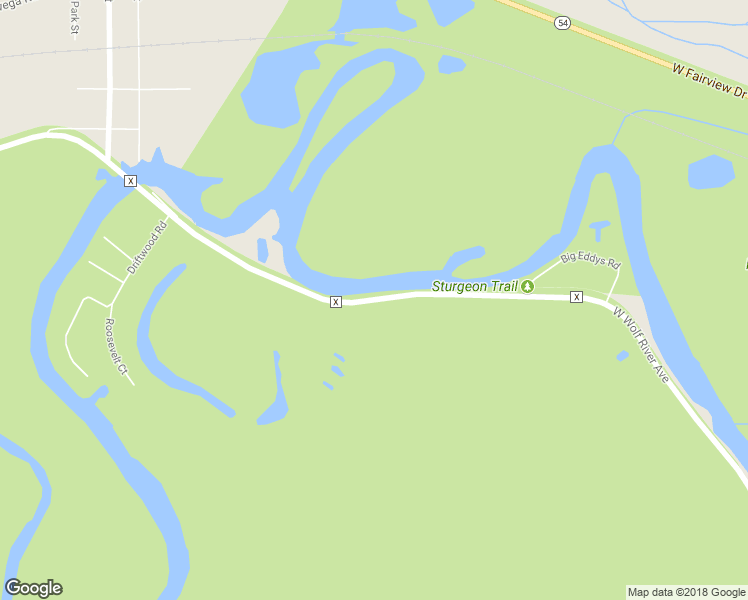 map of restaurants, bars, coffee shops, grocery stores, and more near County Highway X in New London