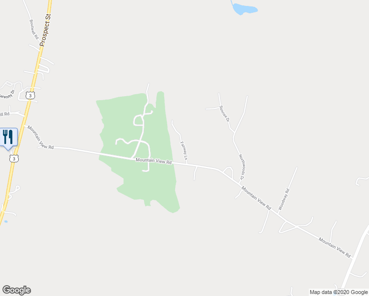 map of restaurants, bars, coffee shops, grocery stores, and more near 36 Fairway Lane in Carroll
