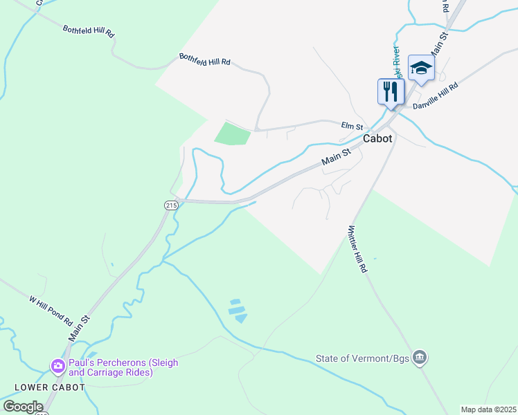 map of restaurants, bars, coffee shops, grocery stores, and more near 2600 Main Street in Marshfield