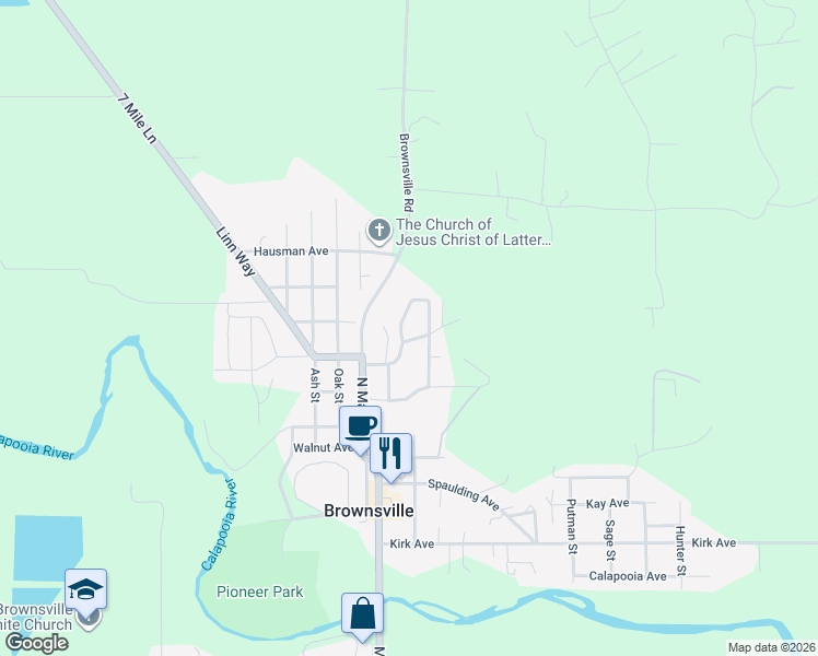 map of restaurants, bars, coffee shops, grocery stores, and more near 808 Northpoint Loop in Brownsville