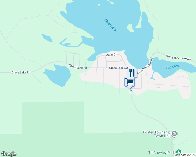 map of restaurants, bars, coffee shops, grocery stores, and more near 2528 Timothy Lane in West Branch