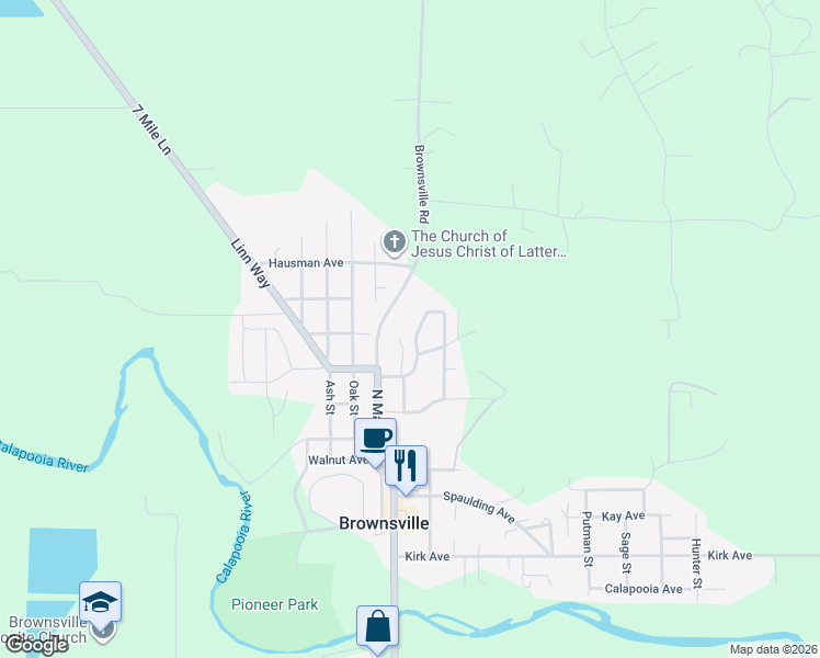 map of restaurants, bars, coffee shops, grocery stores, and more near 808 Northpoint Loop in Brownsville