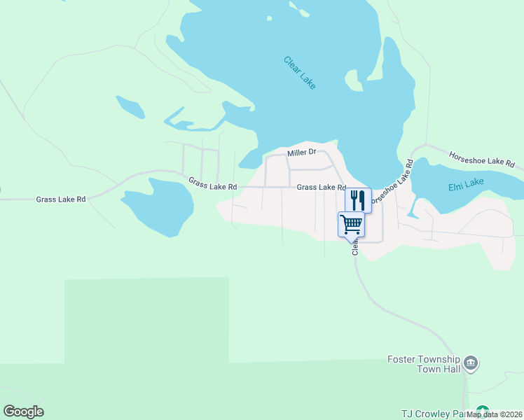 map of restaurants, bars, coffee shops, grocery stores, and more near 2528 Timothy Lane in West Branch