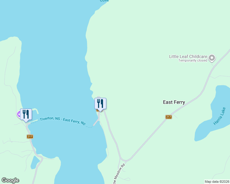 map of restaurants, bars, coffee shops, grocery stores, and more near in East Ferry