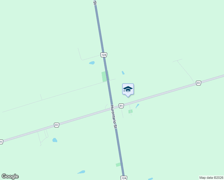 map of restaurants, bars, coffee shops, grocery stores, and more near 2833 Simcoe County Road 124 in Duntroon