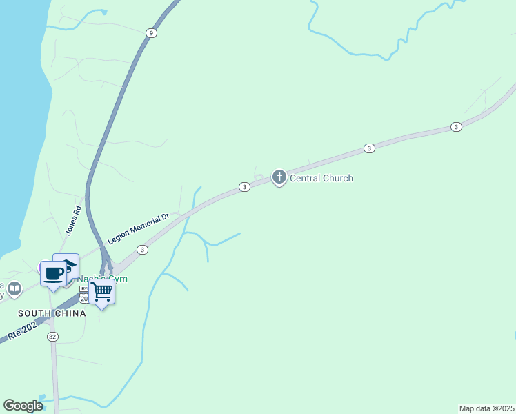 map of restaurants, bars, coffee shops, grocery stores, and more near 616 Maine 3 in China