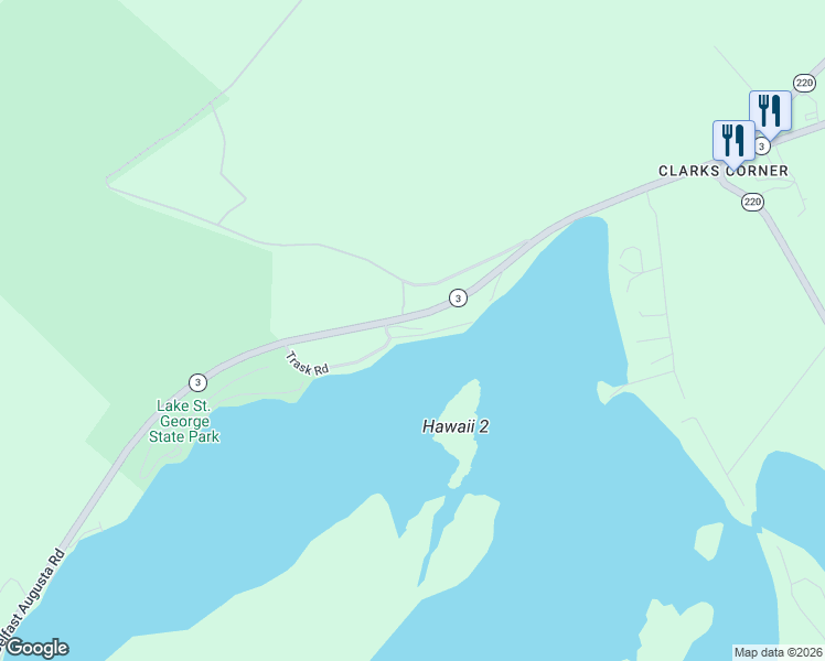 map of restaurants, bars, coffee shops, grocery stores, and more near 33 Heal Shore Road in Liberty