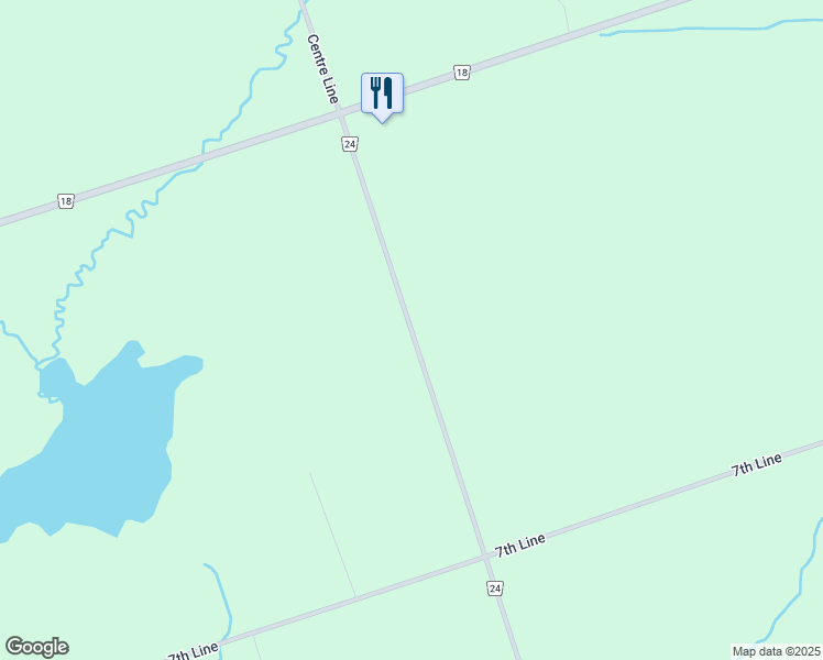 map of restaurants, bars, coffee shops, grocery stores, and more near Centre Line in Peterborough County