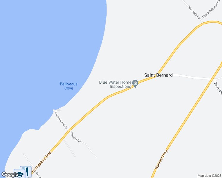 map of restaurants, bars, coffee shops, grocery stores, and more near 3611 Evangeline Trail in Church Point