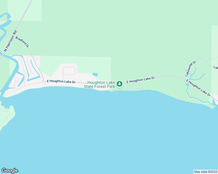 map of restaurants, bars, coffee shops, grocery stores, and more near 12071 East Houghton Lake Drive in Houghton Lake