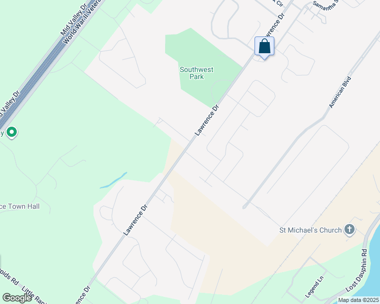 map of restaurants, bars, coffee shops, grocery stores, and more near 2535 Lawrence Drive in De Pere