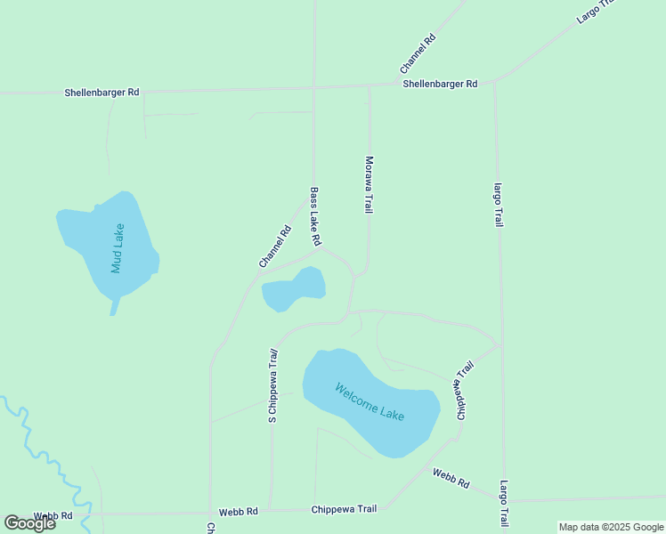 map of restaurants, bars, coffee shops, grocery stores, and more near Bass Lake Road in Hale