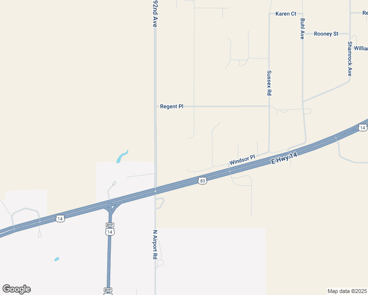 map of restaurants, bars, coffee shops, grocery stores, and more near 2540 Kingsway Road in Pierre
