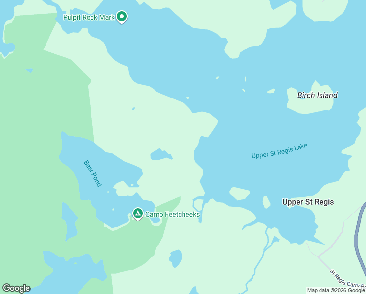 map of restaurants, bars, coffee shops, grocery stores, and more near 67 Saint Regis Carry Road in Lake Clear