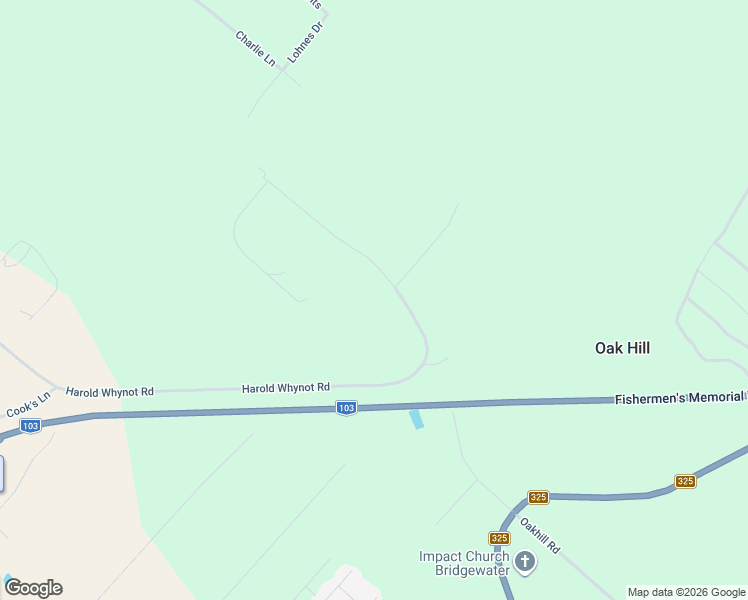 map of restaurants, bars, coffee shops, grocery stores, and more near 527 Harold Whynot Road in Pine Grove