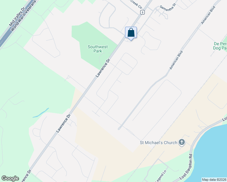 map of restaurants, bars, coffee shops, grocery stores, and more near 2483 Ballyvaughn Road in De Pere