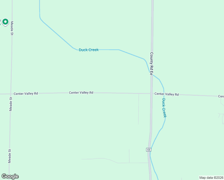 map of restaurants, bars, coffee shops, grocery stores, and more near W3814 Center Valley Road in Appleton