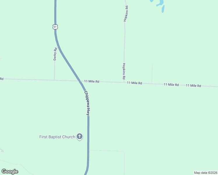 map of restaurants, bars, coffee shops, grocery stores, and more near 7817 11 Mile Road in Bear Lake
