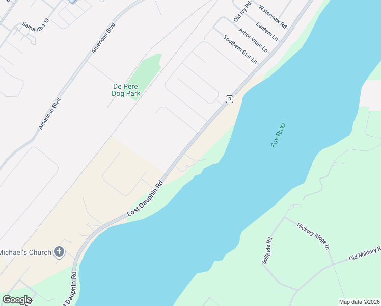 map of restaurants, bars, coffee shops, grocery stores, and more near 800 River's Run in De Pere