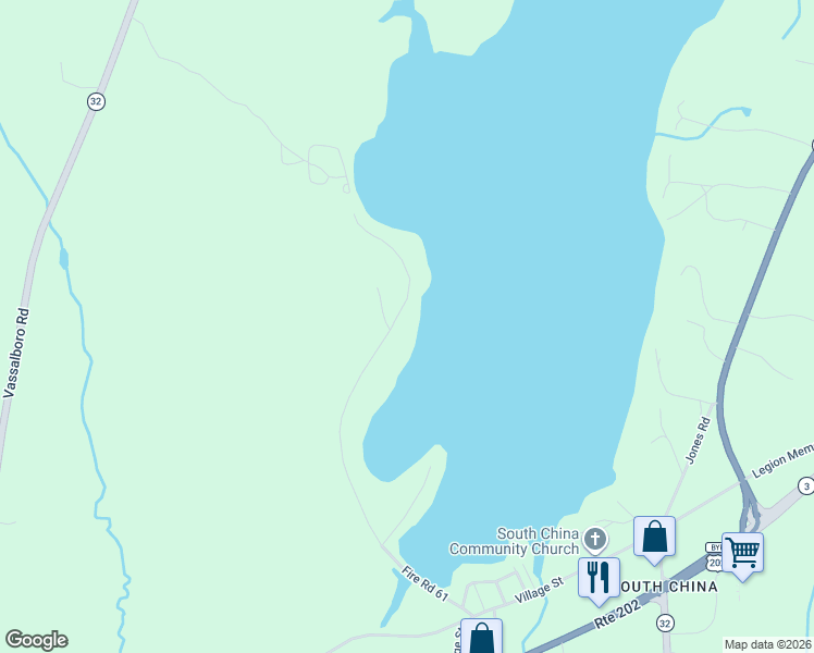 map of restaurants, bars, coffee shops, grocery stores, and more near 363 Fire Road 61 in China