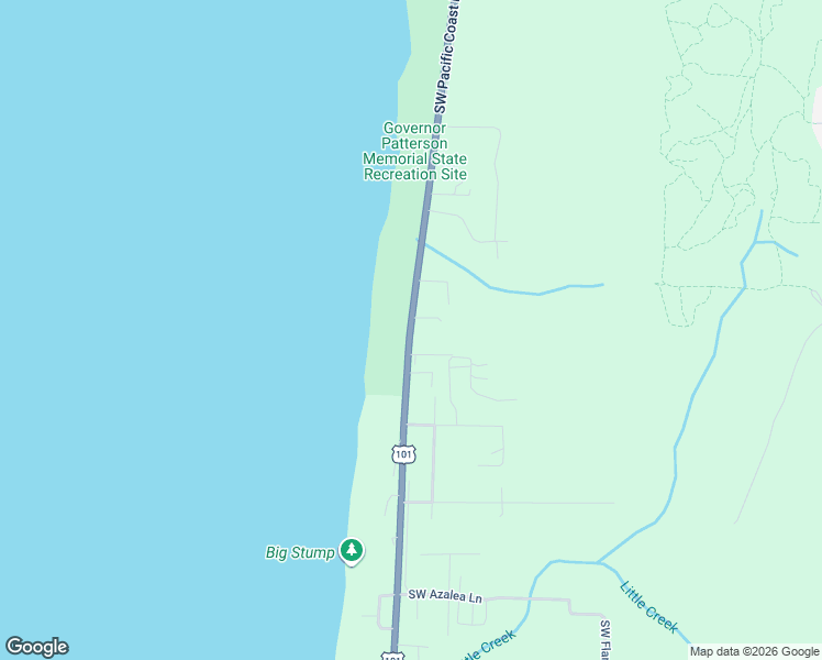map of restaurants, bars, coffee shops, grocery stores, and more near 3331 SW Pacific Coast Hwy in Waldport