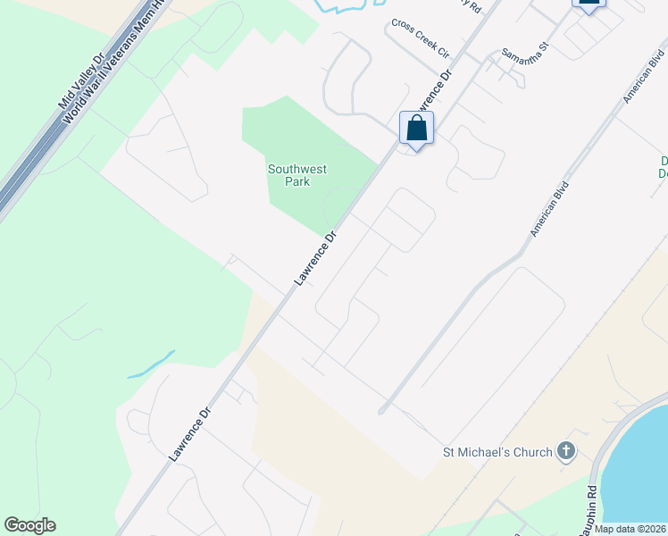 map of restaurants, bars, coffee shops, grocery stores, and more near 2481 Lawrence Drive in De Pere