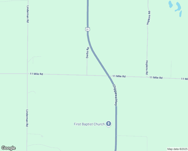 map of restaurants, bars, coffee shops, grocery stores, and more near 7494-7674 11 Mile Road in Bear Lake